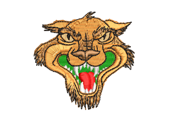 Animal Face Embroidery Design