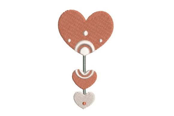 Boho Hearts and Celestial Mobile Embroidery Design