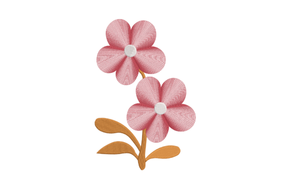 Double Flower Embroidery Design