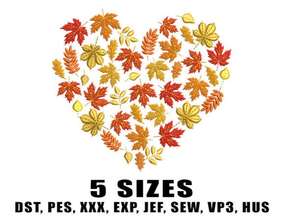 Hello Autumn Embroidery Design