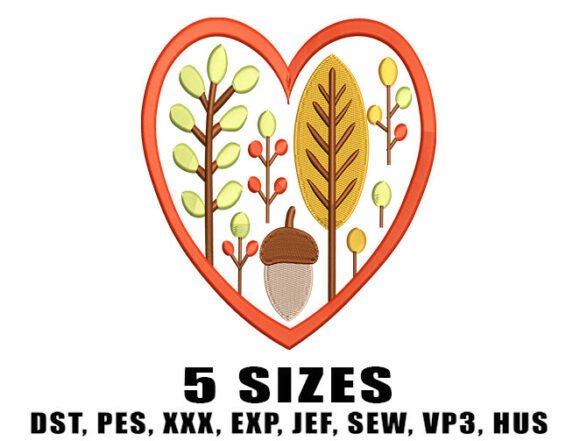 Pine Cone Embroidery Design