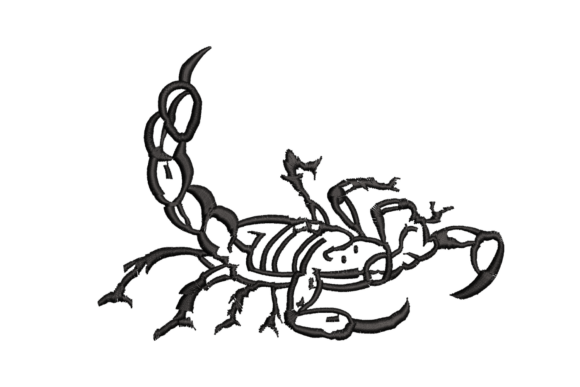 Scorpion Embroidery Design